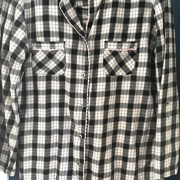 Women’s Victoria’s Secret Plaid Flannel Pajama Set Size Medium - Picture 4 of 11